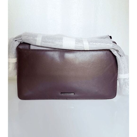 NWT $328 REBECCA MINKOFF Chevron Quilted Love Crossbody Handbag w/Chain Inset - Picture 2 of 13